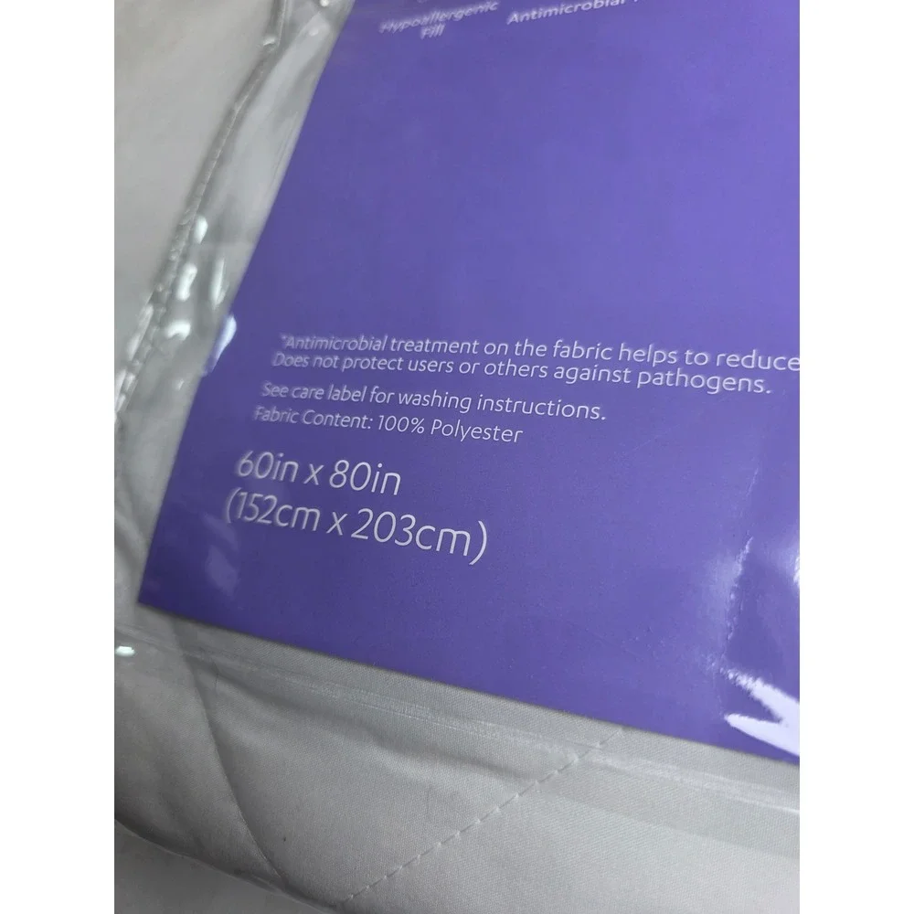 At Home Queen Soft Quilted Waterproof Mattress Pad Hypoallergenic White Bedding